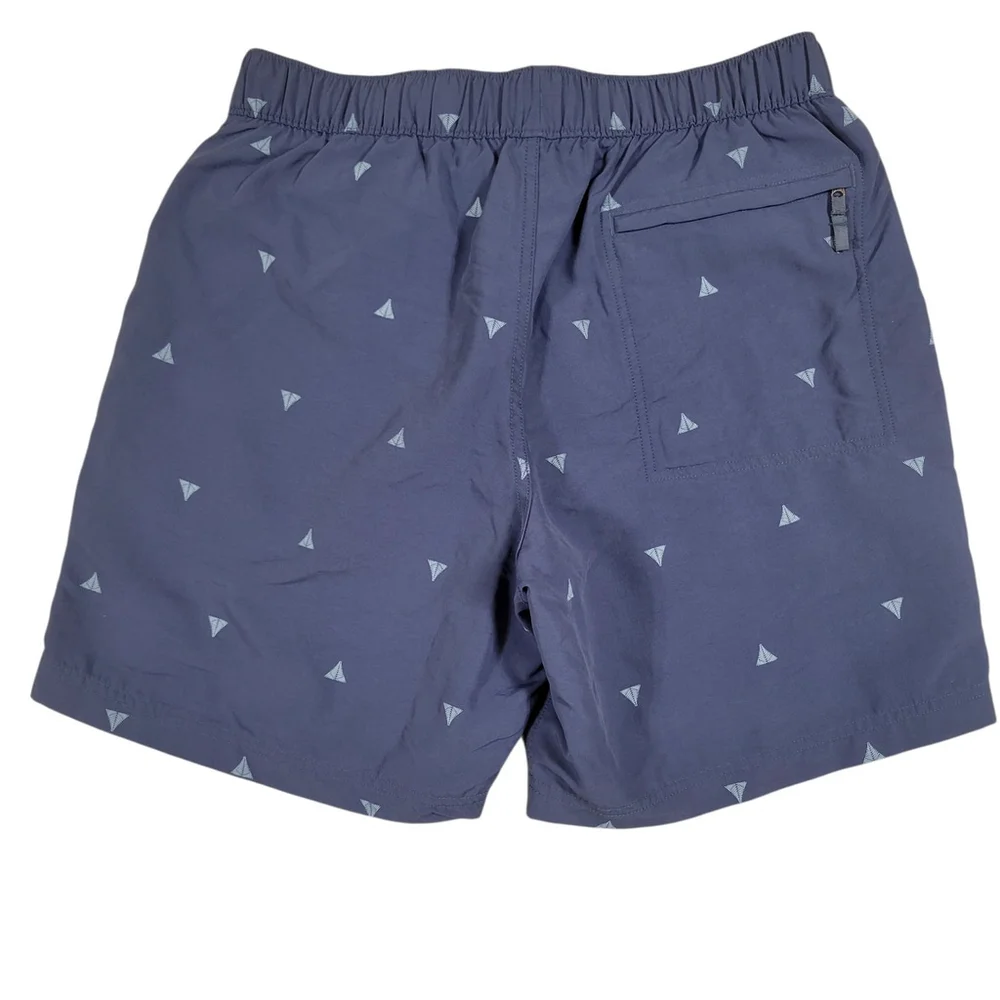 North Face Men's Pull-On Blue Trunks Shorts Size Medium Waist 32 Inseam 7